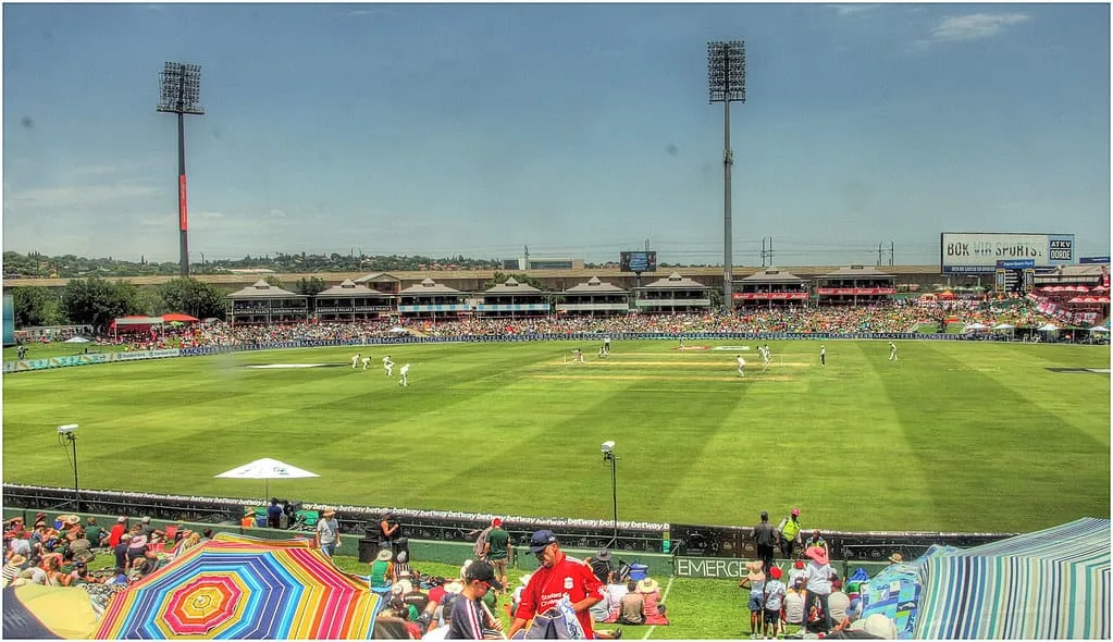 Spectators watching a match at SuperSport Park, Centurion