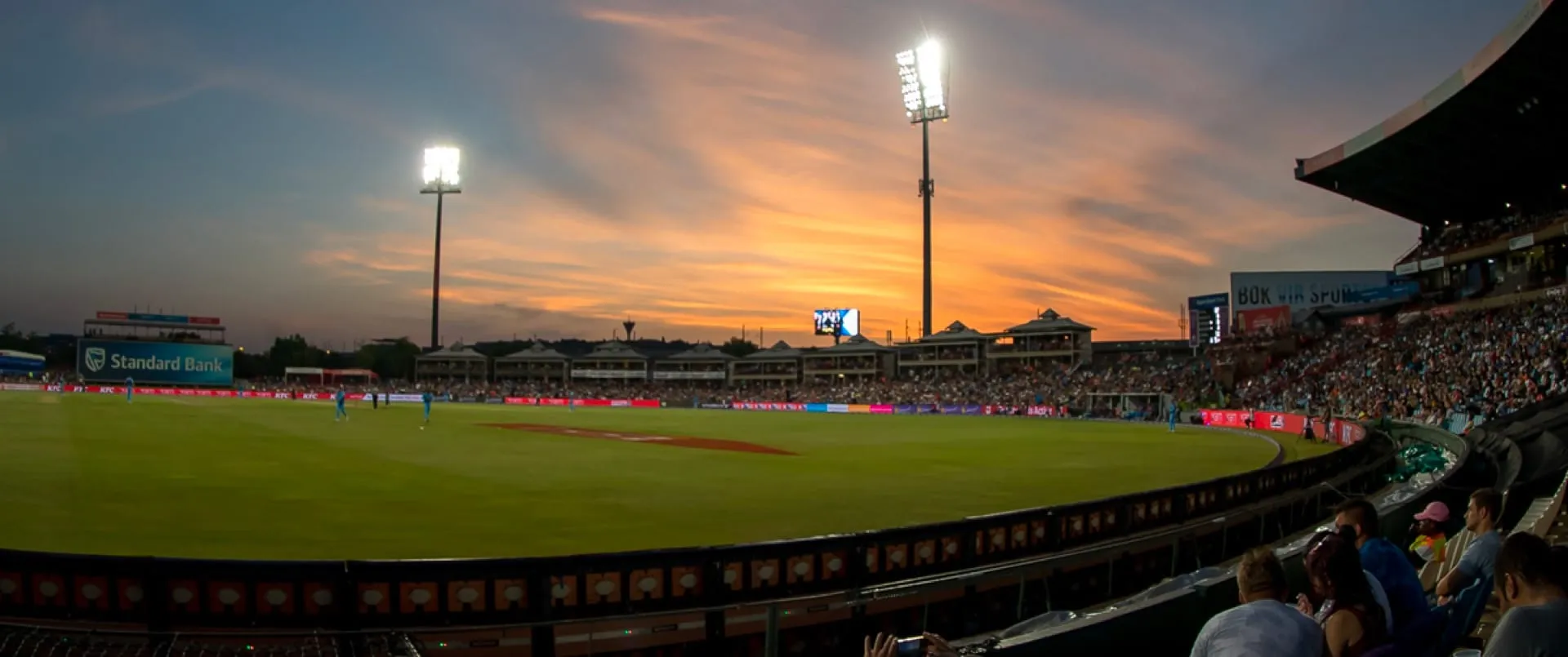SuperSport Park in Centurion at sunset