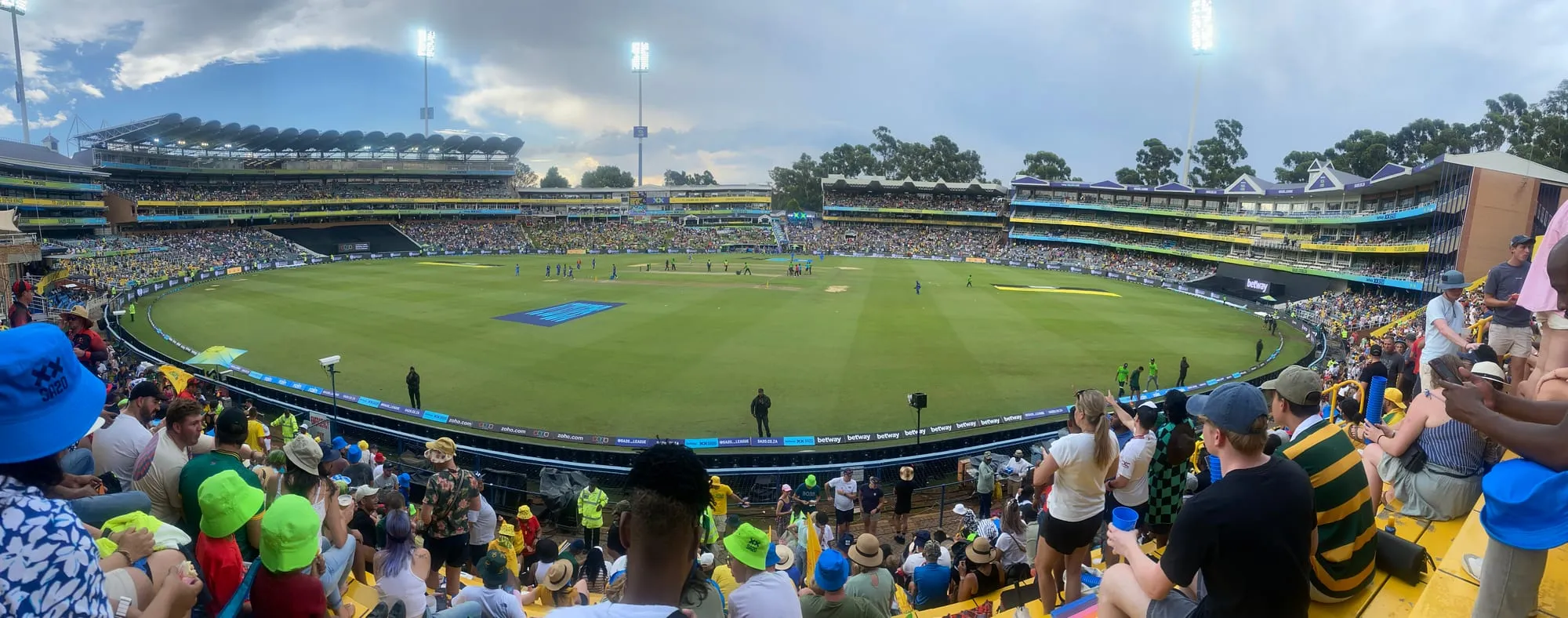A packed Wanderers Stadium in Johannesburg during a match